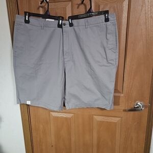 Saddlebred Men's Light Gray Flat Front Shorts